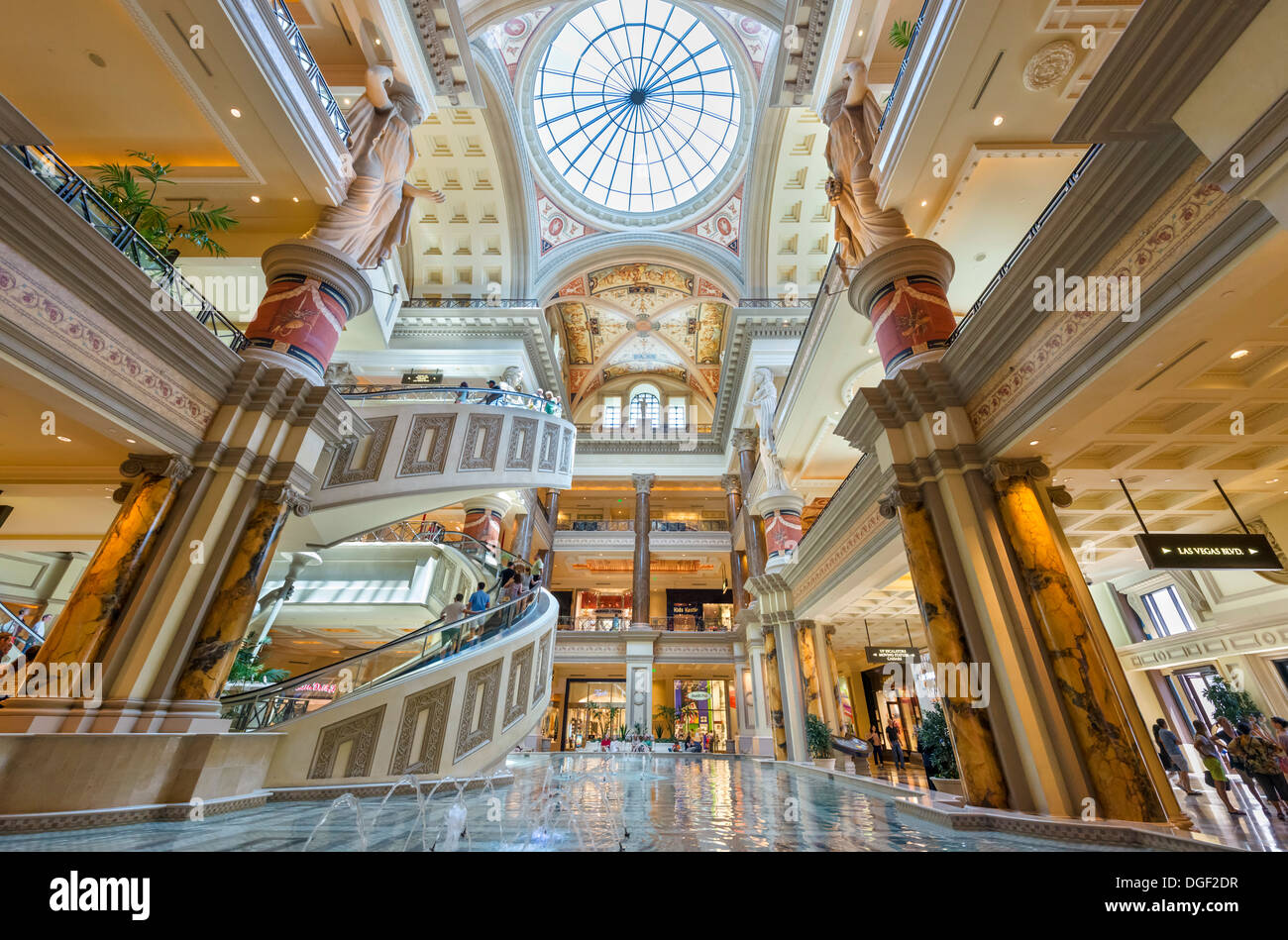 Atrium In Forum Shopping Mall At Caesars Palace Hotel, Las Vegas Stock  Photo, Picture and Royalty Free Image. Image 132891525.