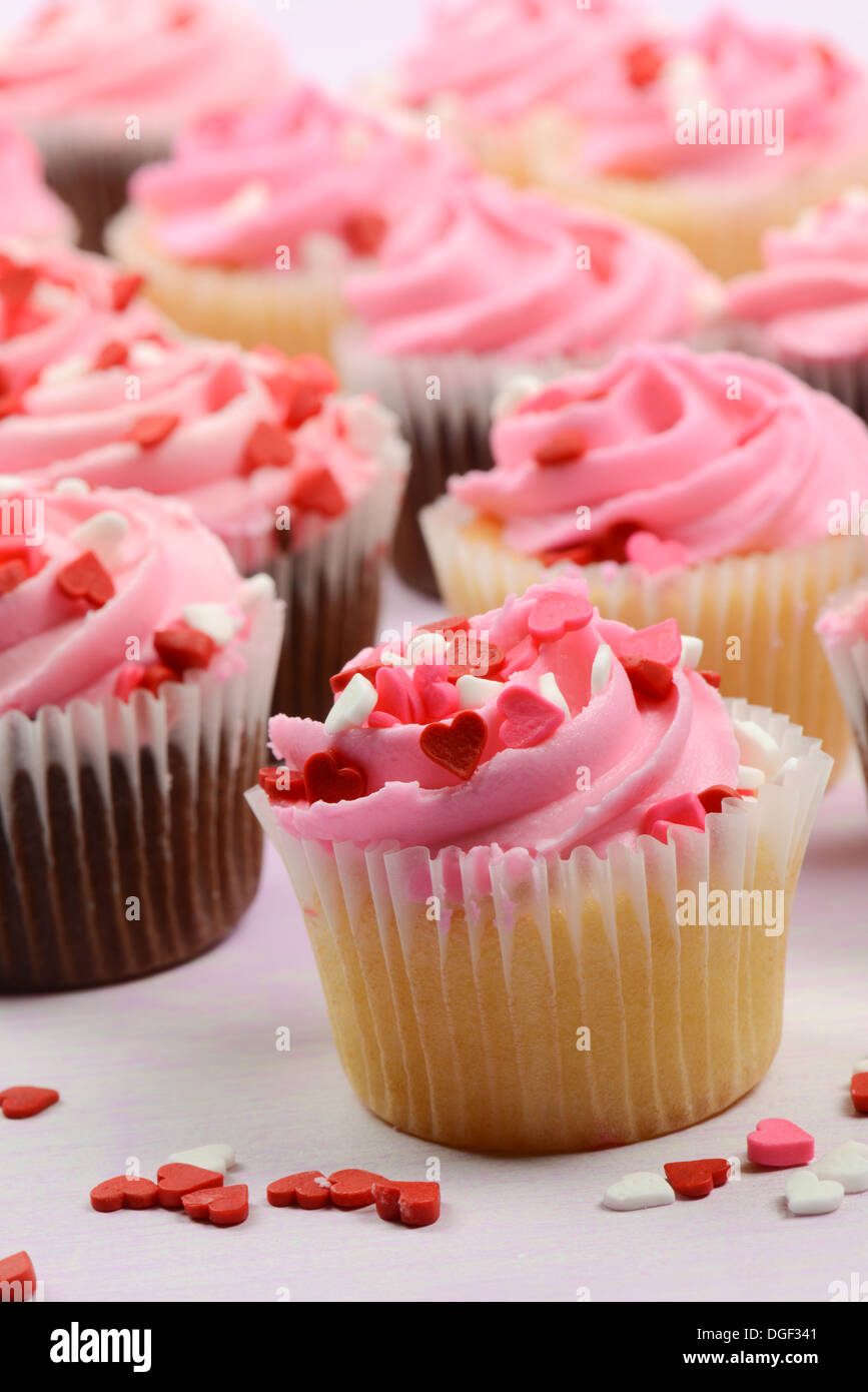 Birthday Party Cupcakes Stock Photo