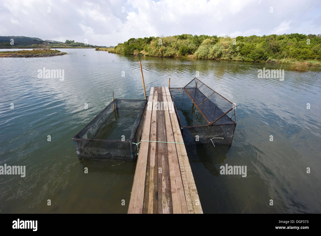 A fishing post on the northern coast of Corfu Stock Photo - Alamy