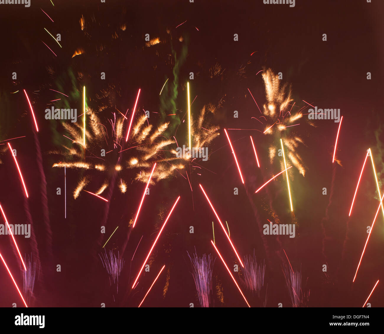 Montreal, Canada, International Fireworks Competition Stock Photo Alamy