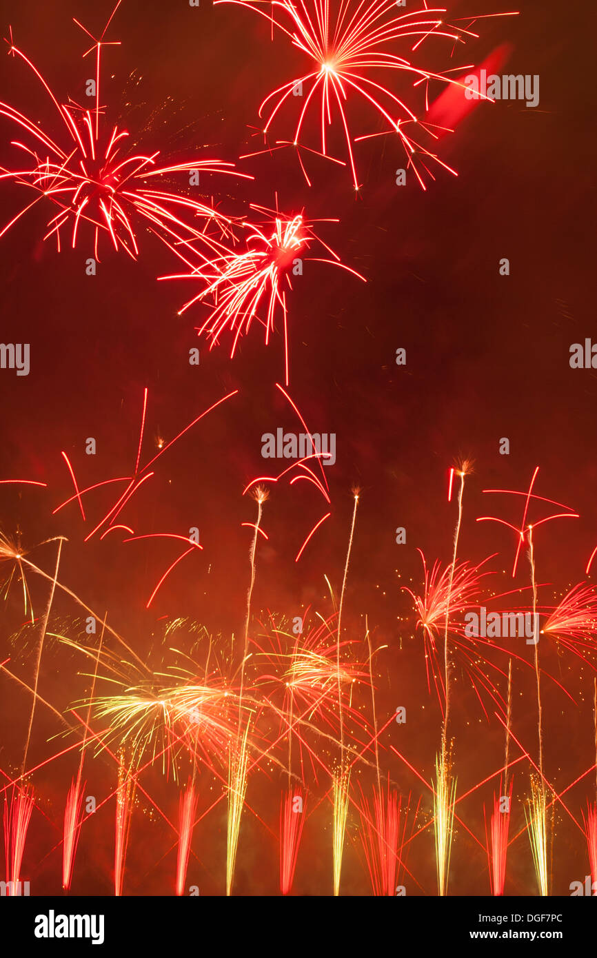Montreal, Canada, International Fireworks Competition Stock Photo Alamy