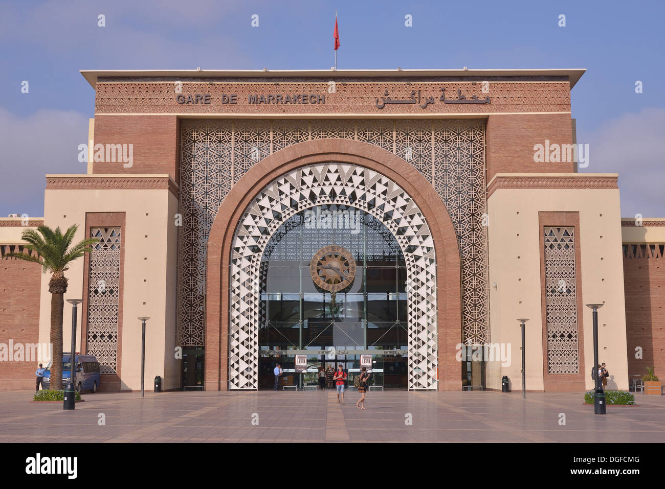 Gare de Marrakech, railway station, Marrakesh, Marrakesh-Tensift-El Haouz region, Morocco Stock Photo