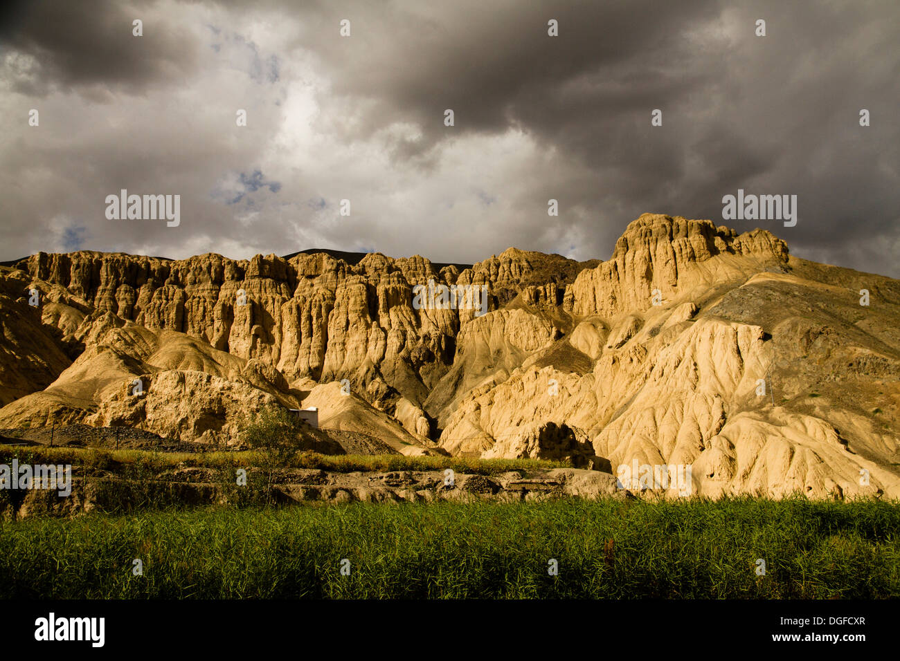 'Moon Landscape', Lamayuru, Ladakh, Jammu and Kashmir, India Stock Photo