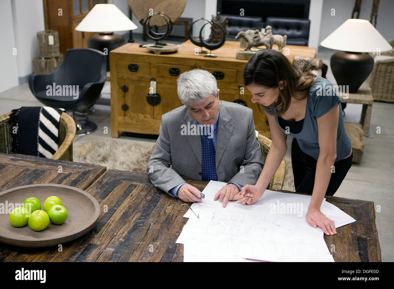 Design salesperson furniture hi-res stock photography and images - Alamy