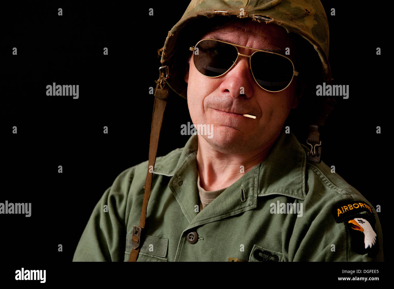 Shell Shocked American Soldier Vietnam War Stock Photo 407604274