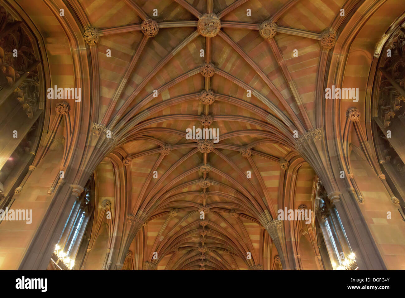 Interior of John Rylands Library, Deansgate, Manchester UK Stock Photo ...