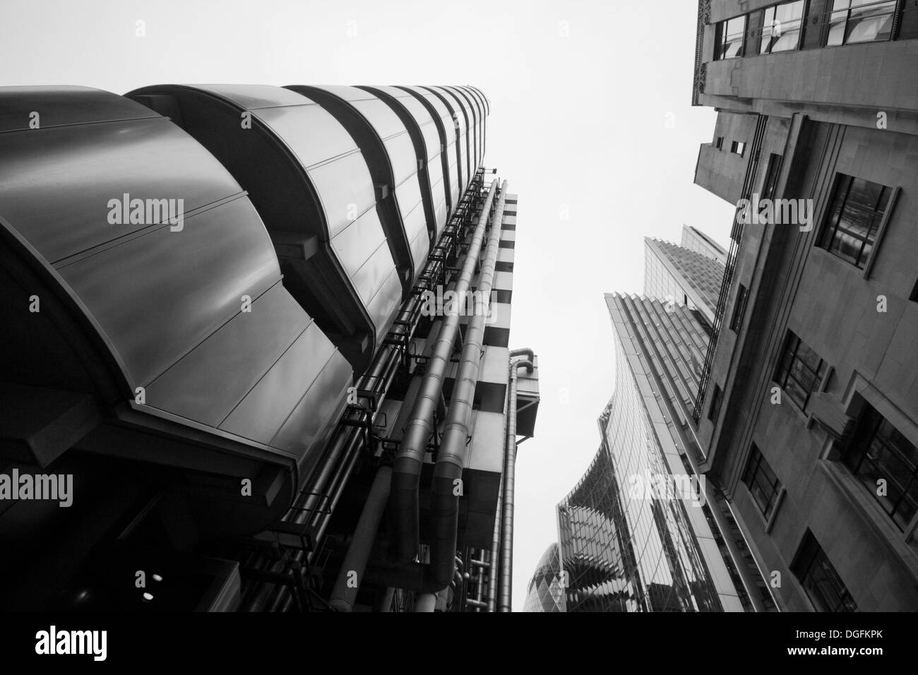 LONDON - SEPTEMBER 21: The Lloyds building during the annual Open House event in London Stock Photo