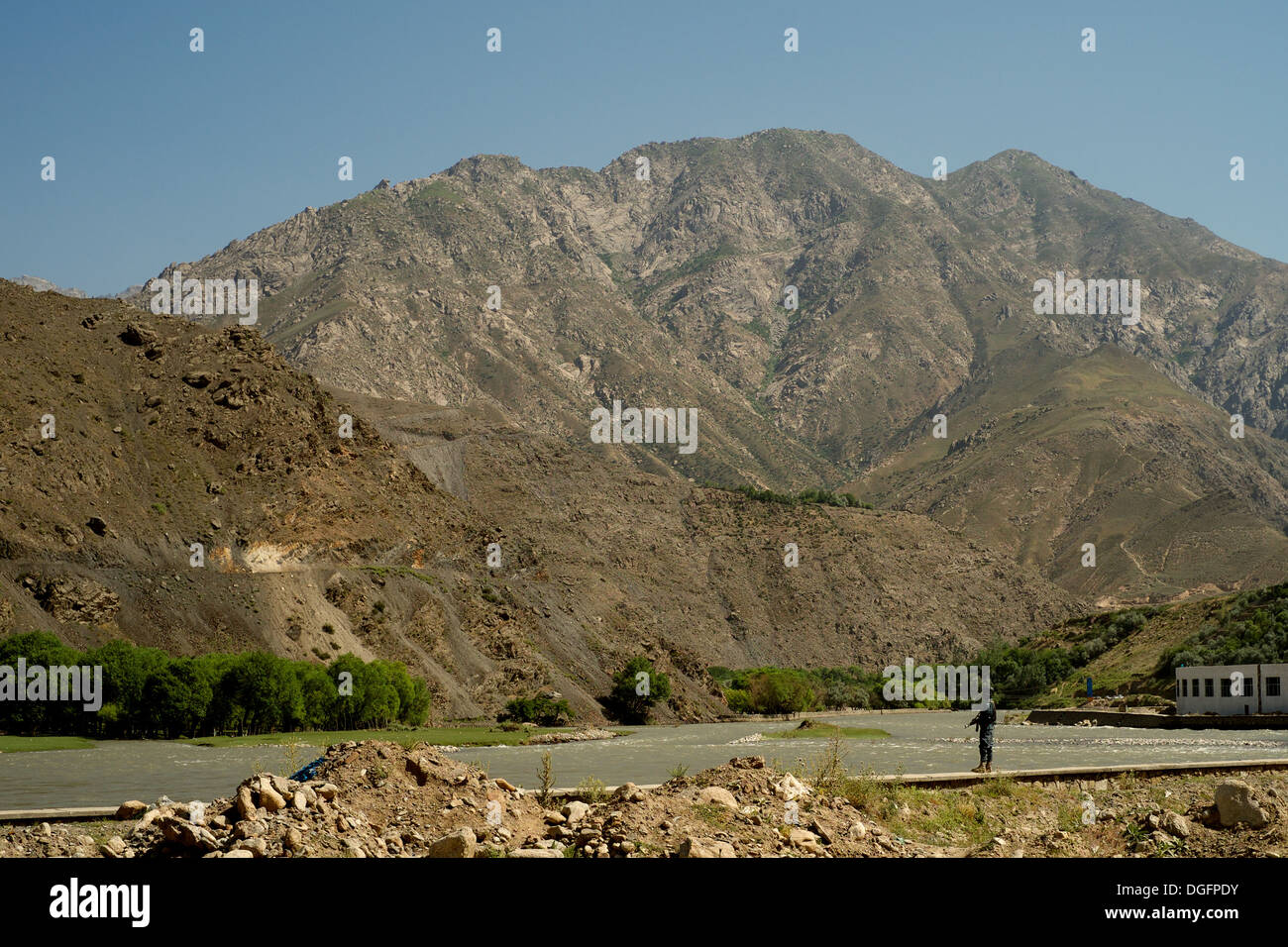 Afghanistan Landscape, Panjshir Valley Stock Photo