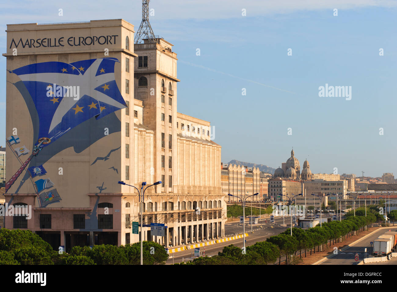 Marseille La Joliette district Stock Photo Alamy