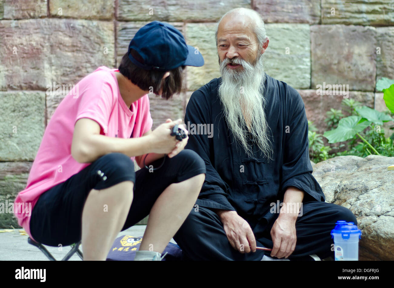 Chinese fortune teller, Foshan, Guangzhou , China Stock Photo