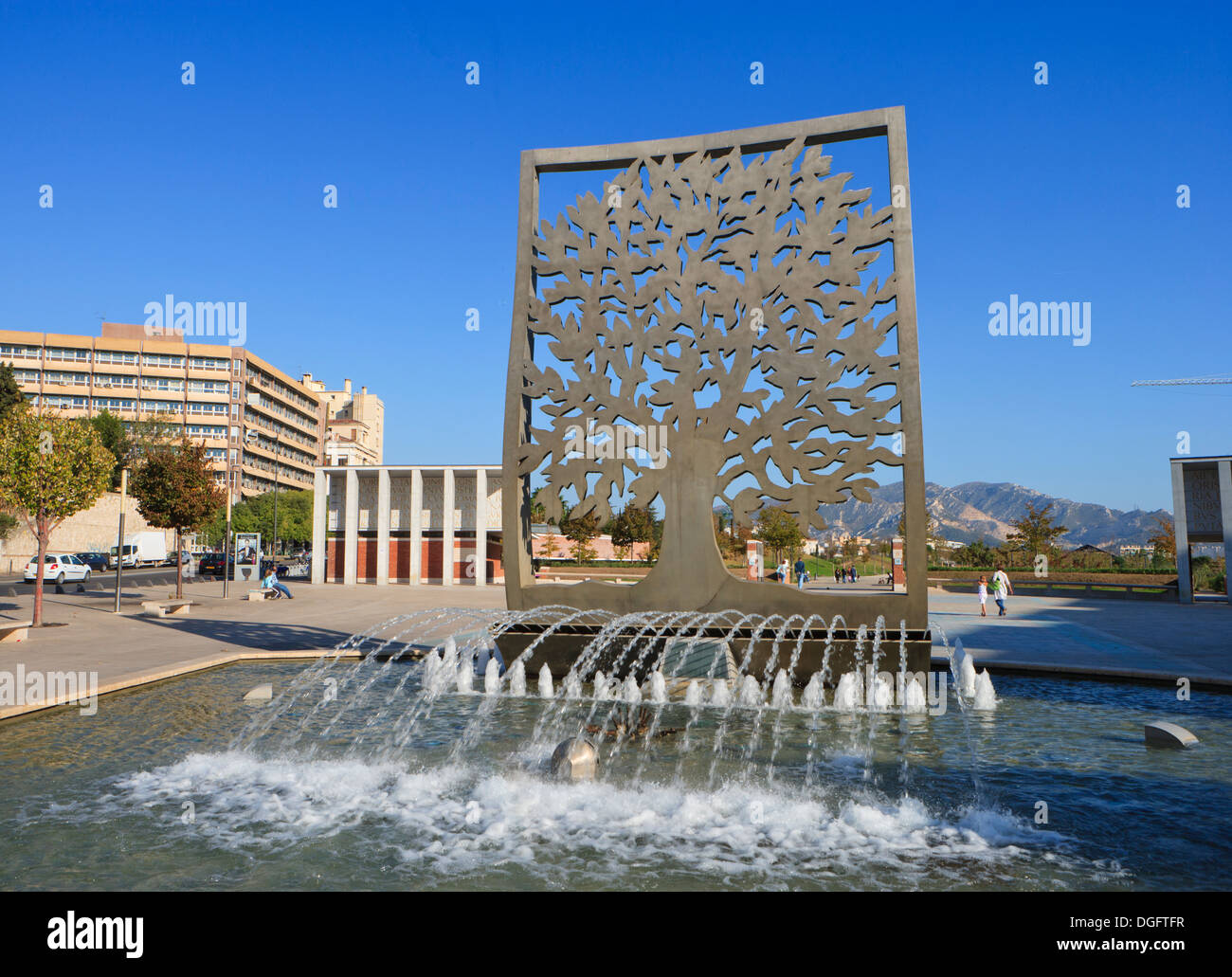 Marseille - The 26th centenary park Stock Photo