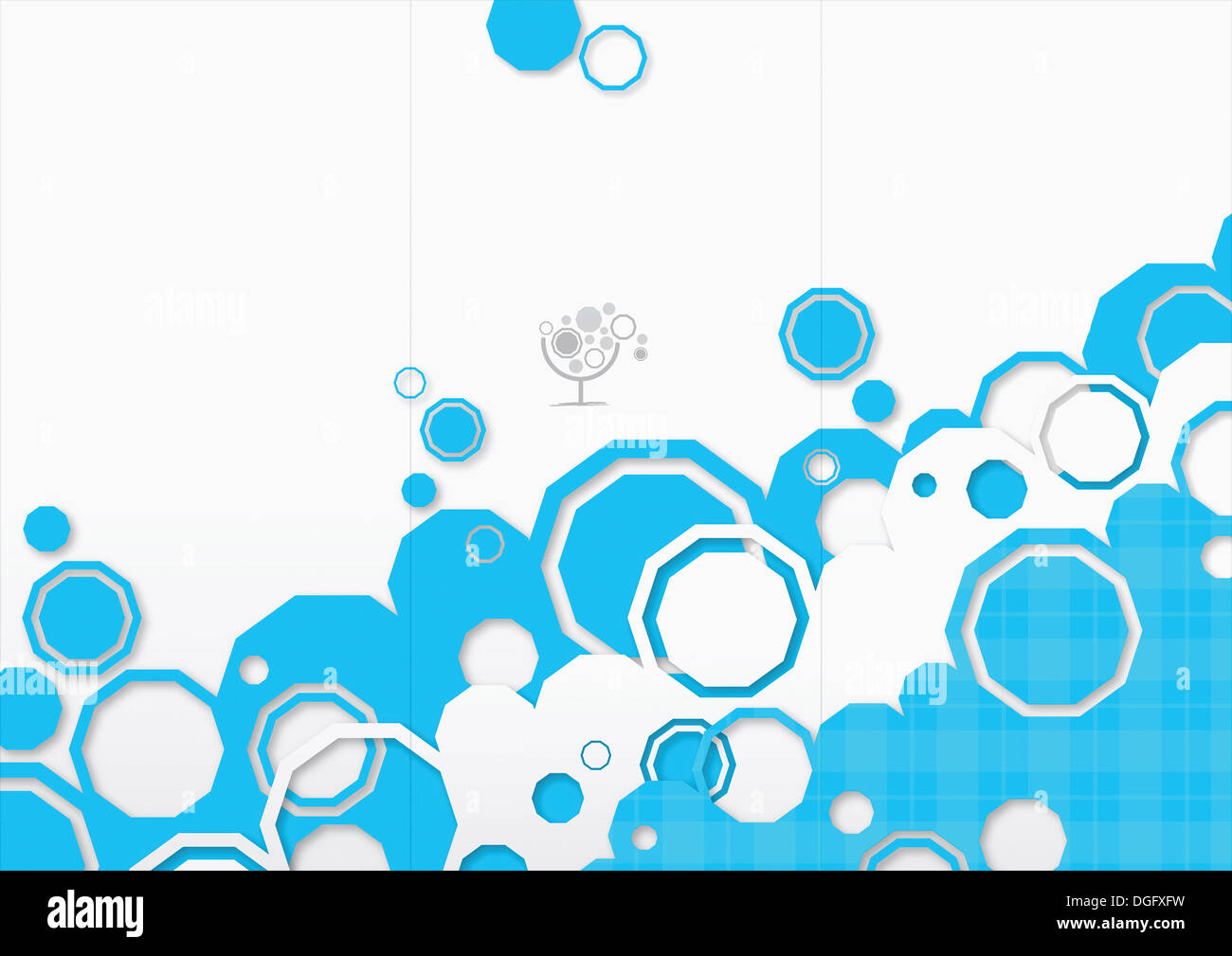 ppt background template design with blue shapes Stock Photo - Alamy