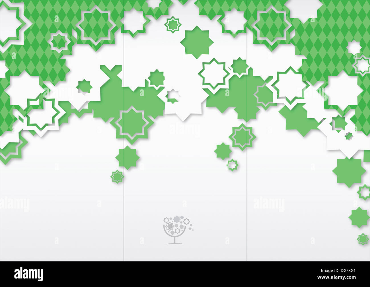 Green Stars Design Powerpoint