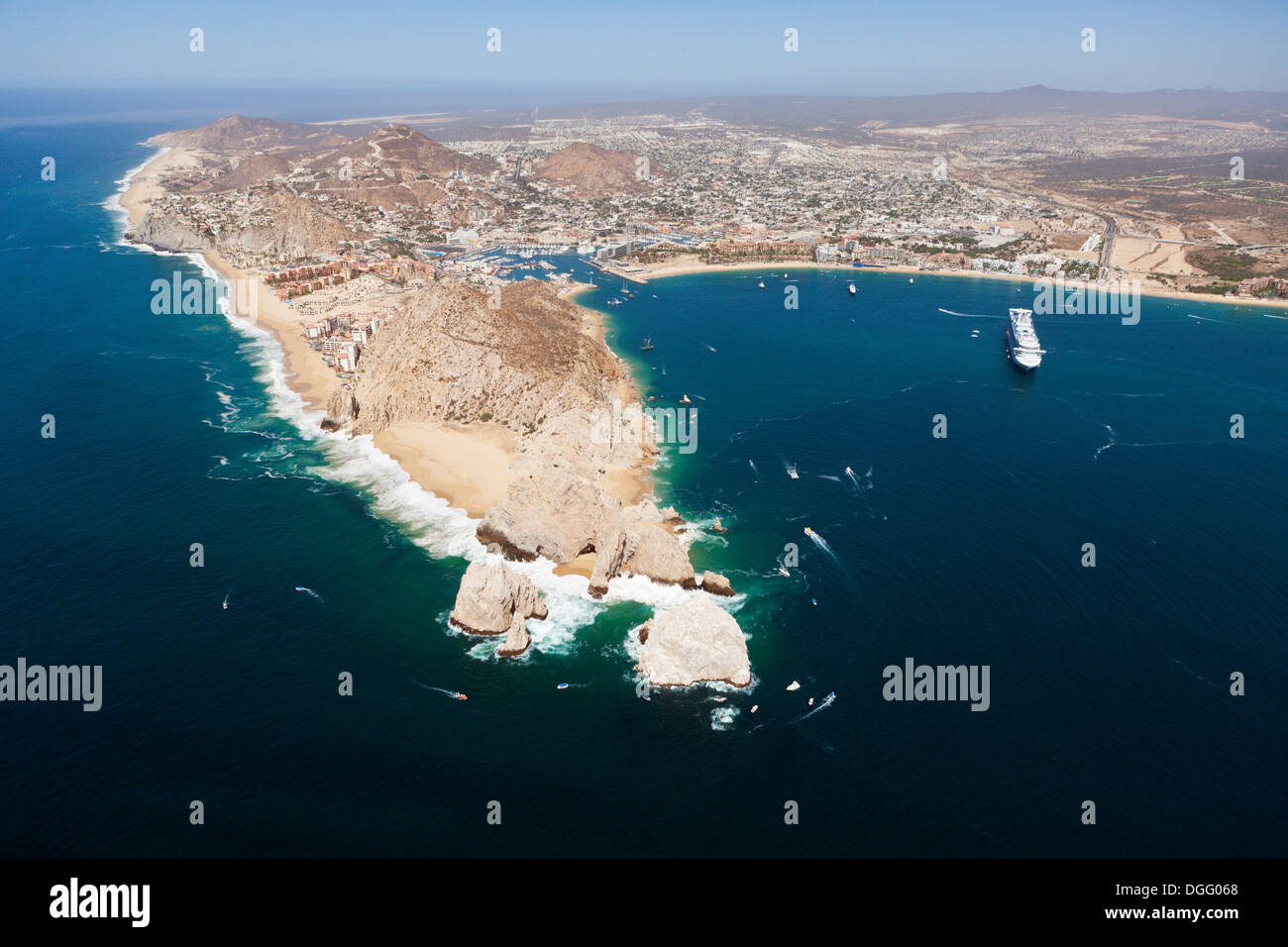 Aerial View of Lands End and Cabo San Lucas, Cabo San Lucas, Baja