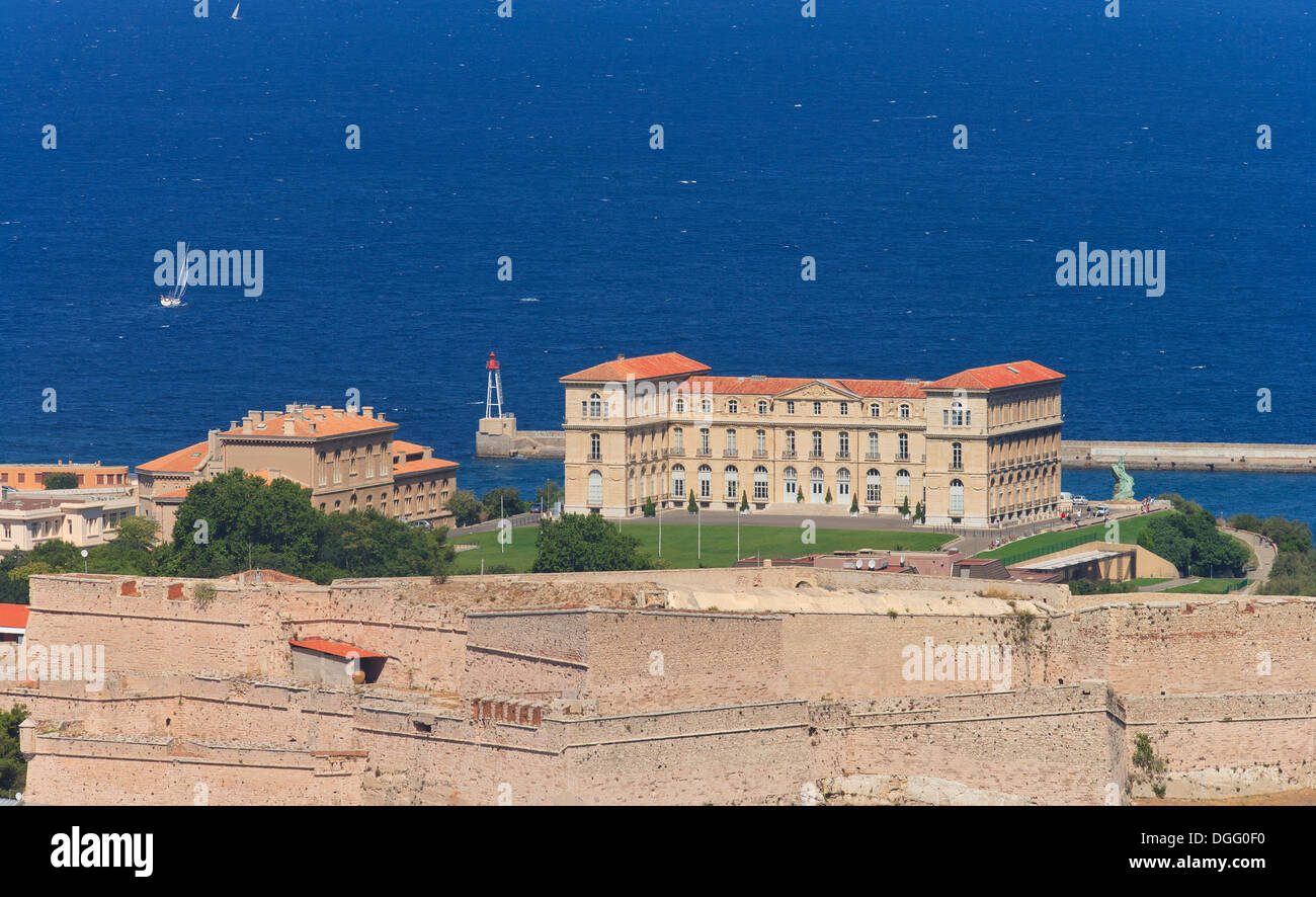 Marseille - Pharo palace Stock Photo