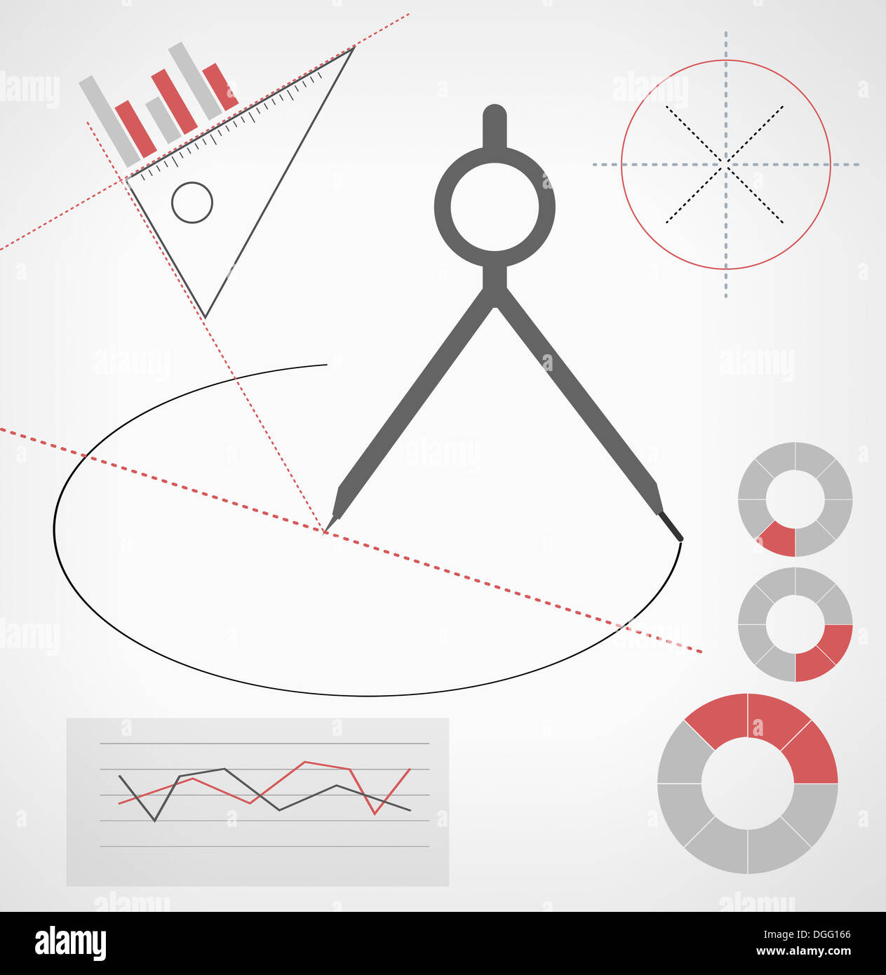 illustration design of graphs Stock Photo - Alamy