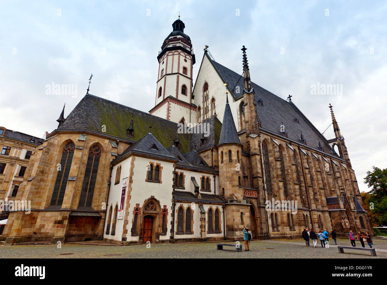 Saint Thomas church at Leipzig Stock Photo