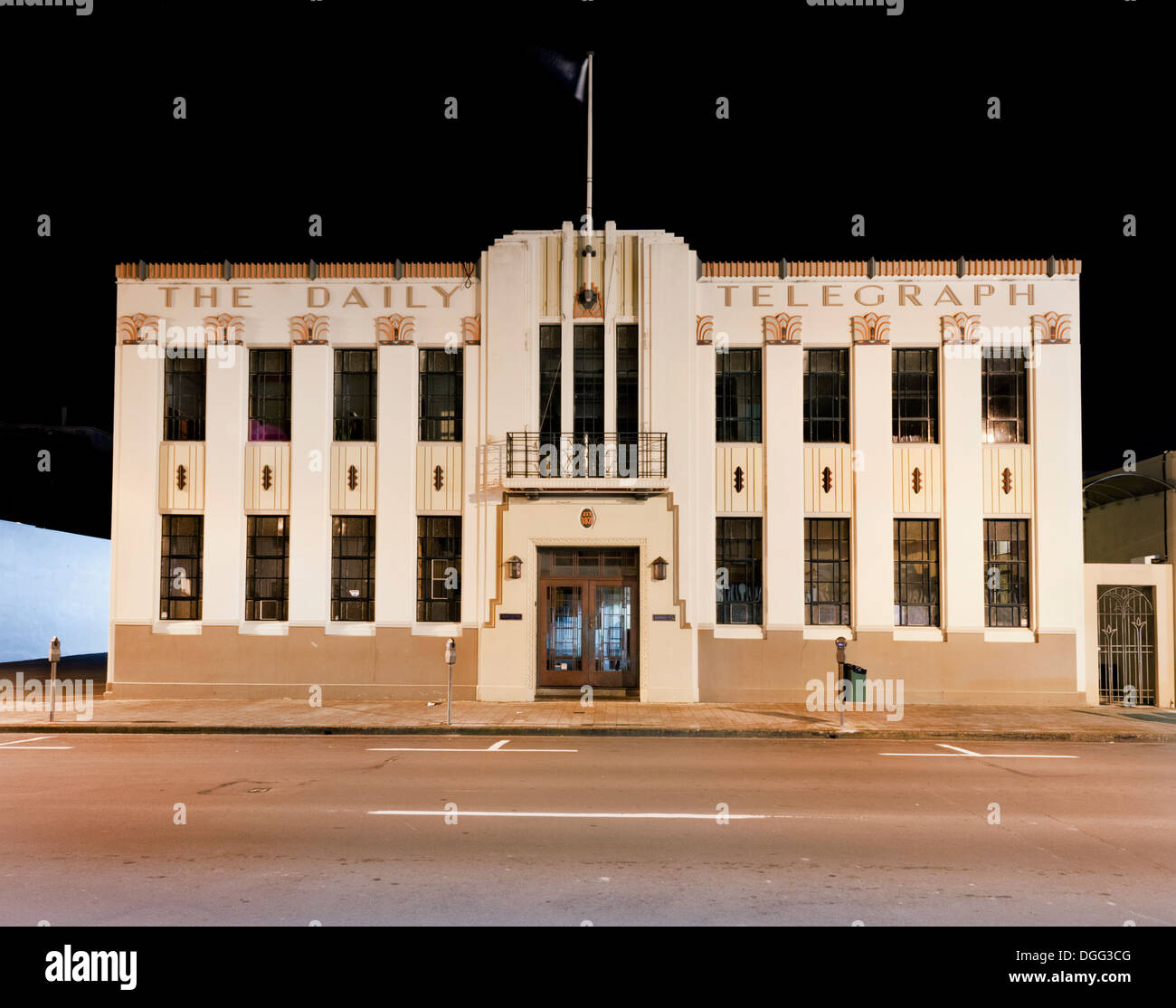 Napier, North Island, New Zealand. The flamboyant former Daily Telegraph building, in the art deco style by E A Williams 1932 Stock Photo
