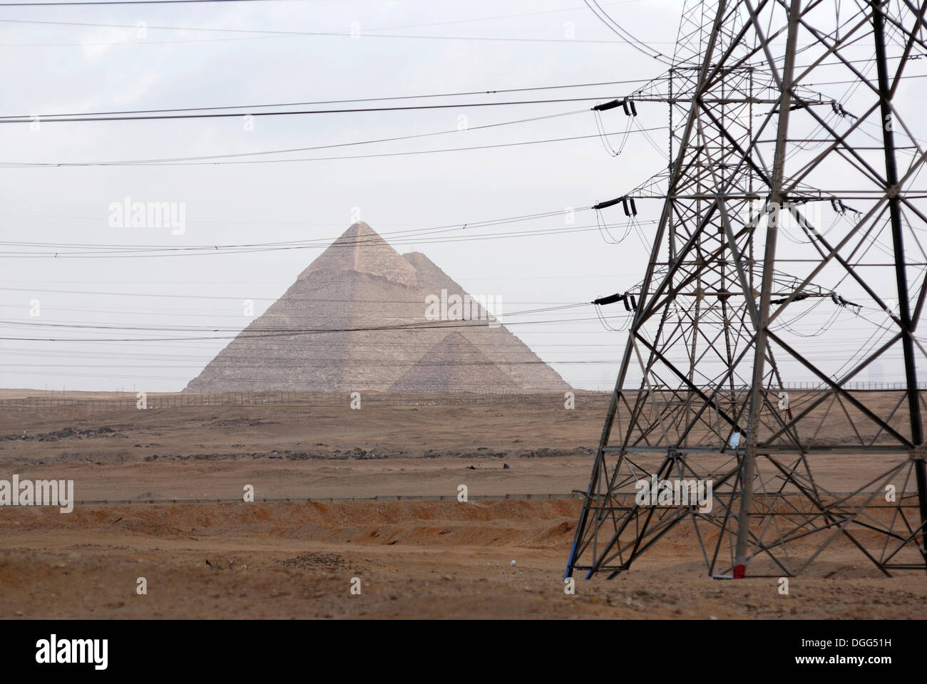 Ancient egyptian pyramid electricity hires stock photography and