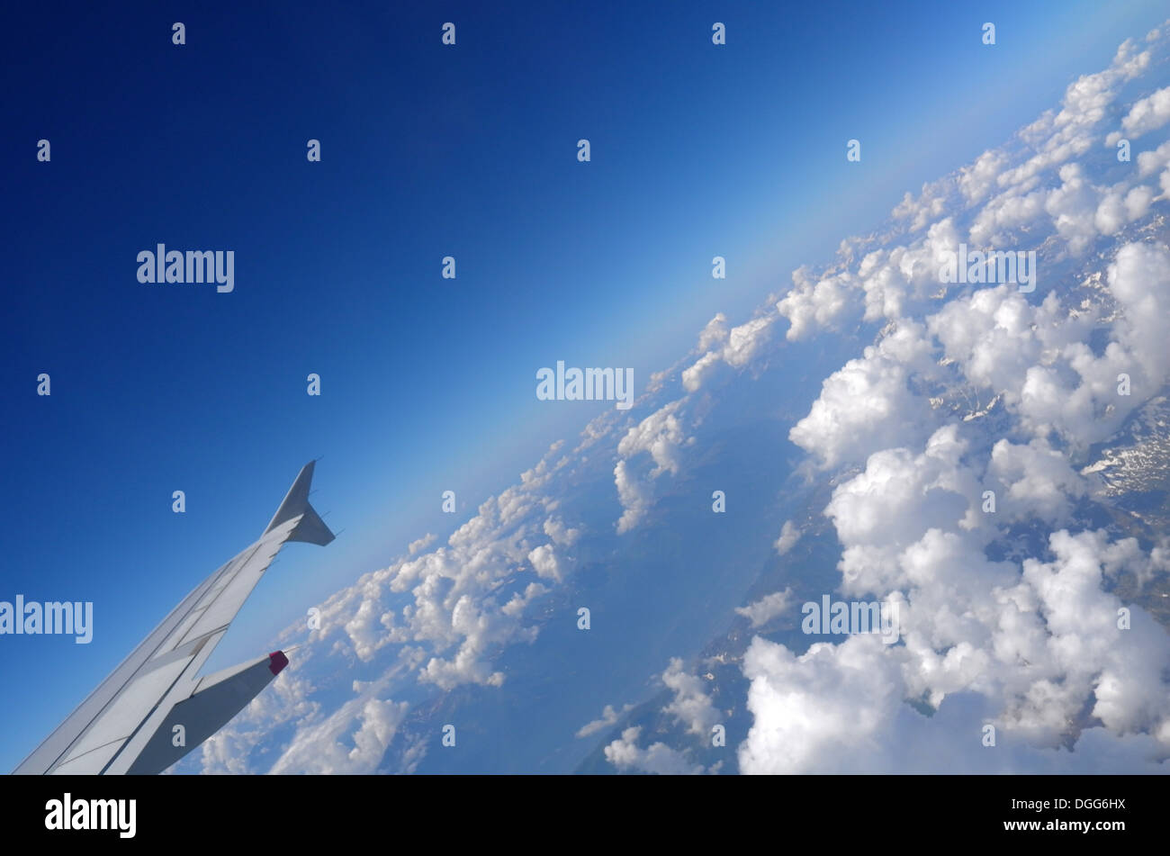 The sky from a plane in the sky Stock Photo - Alamy