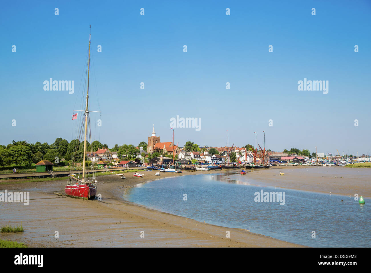 Maldon , River Blackwater, Essex. Stock Photo