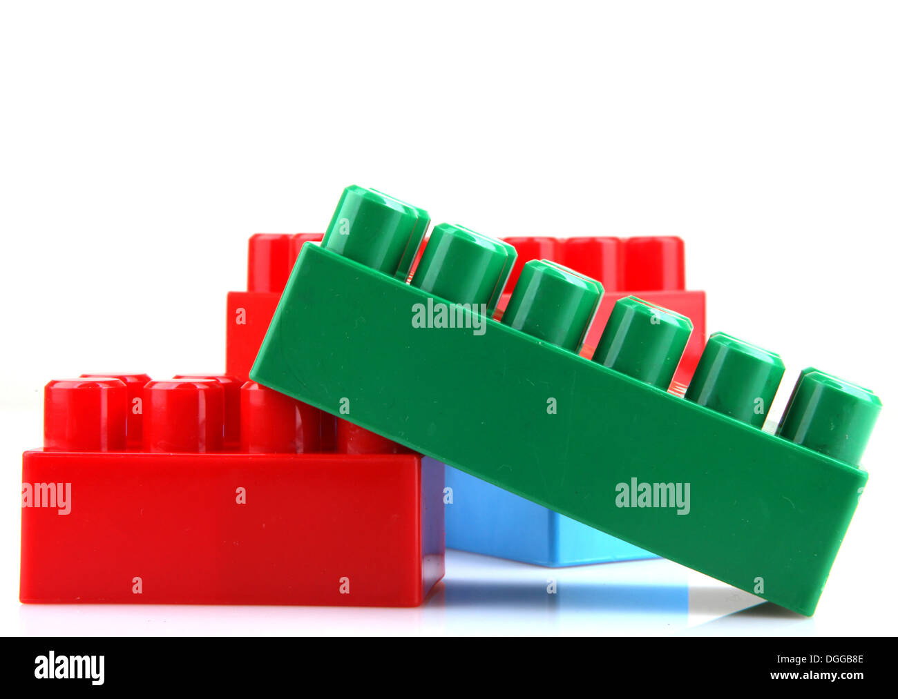 Plastic Building Blocks Stock Photo Alamy