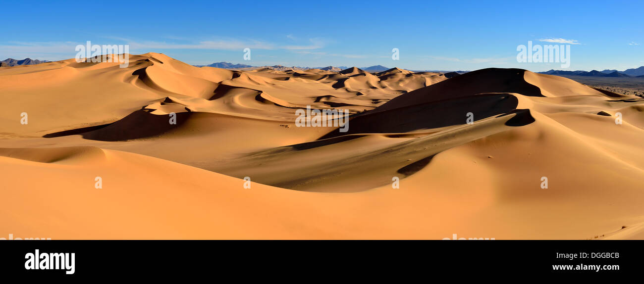 Sand dunes, Erg Takaraft, Immidir or Mouydir, Sahara, Tamanrasset Province, Algeria Stock Photo