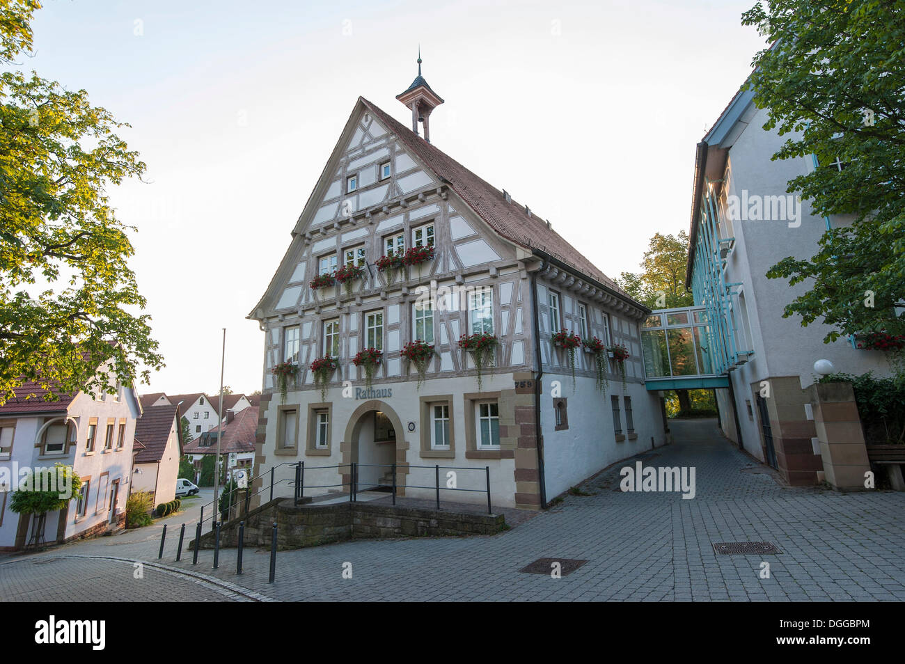 Town Hall, Korb, Baden-Wuerttemberg Stock Photo - Alamy
