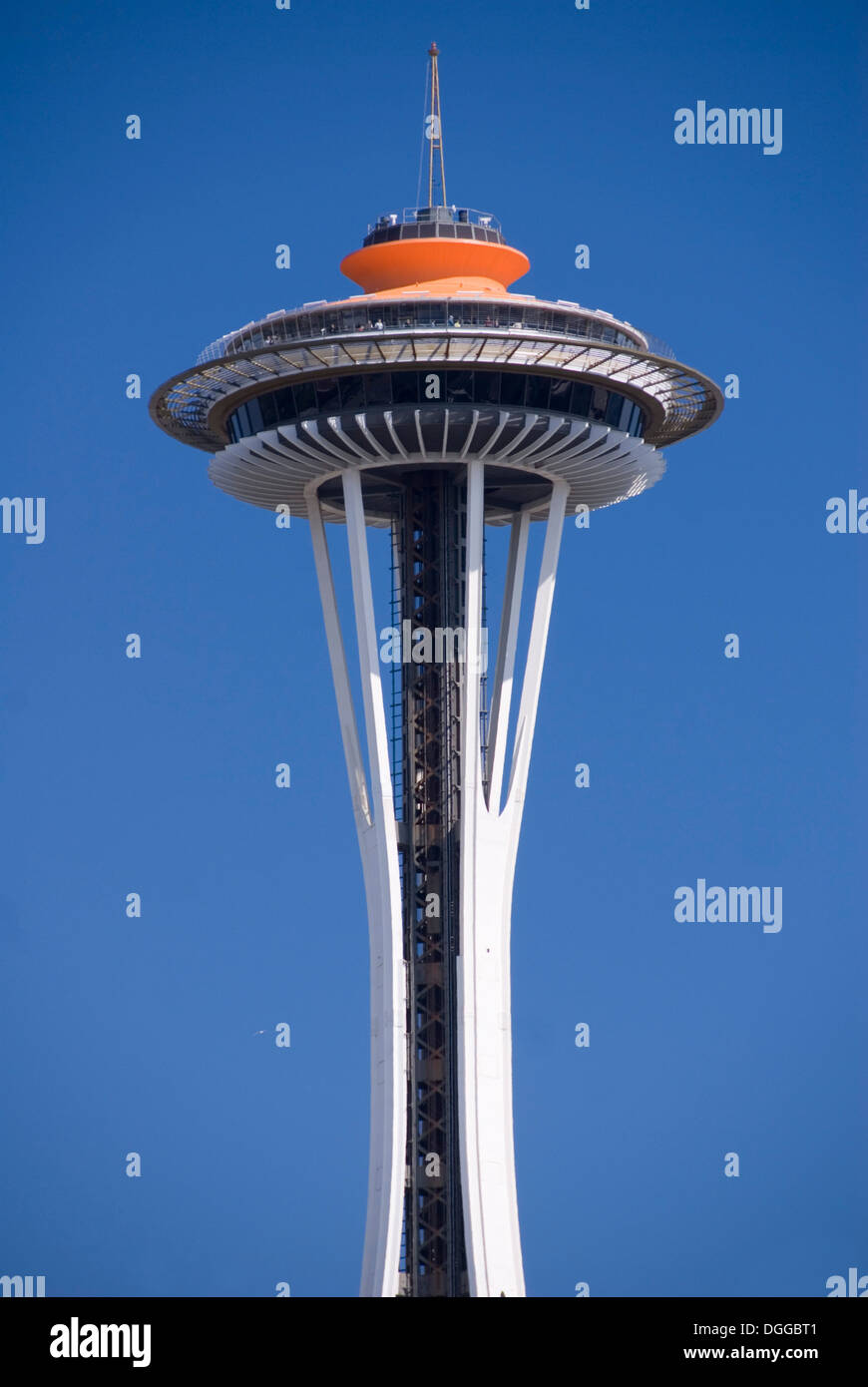 Space Needle, Seattle, USA. Repainted its original bright orange in