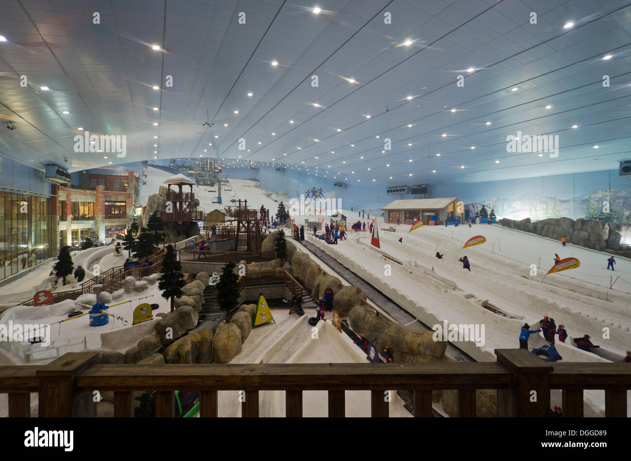 Ski Dubai, the world's largest indoor ski area, inside, Dubai, United
