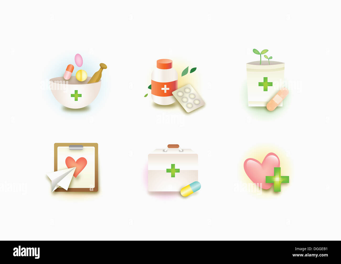 a set of medical icons Stock Photo - Alamy