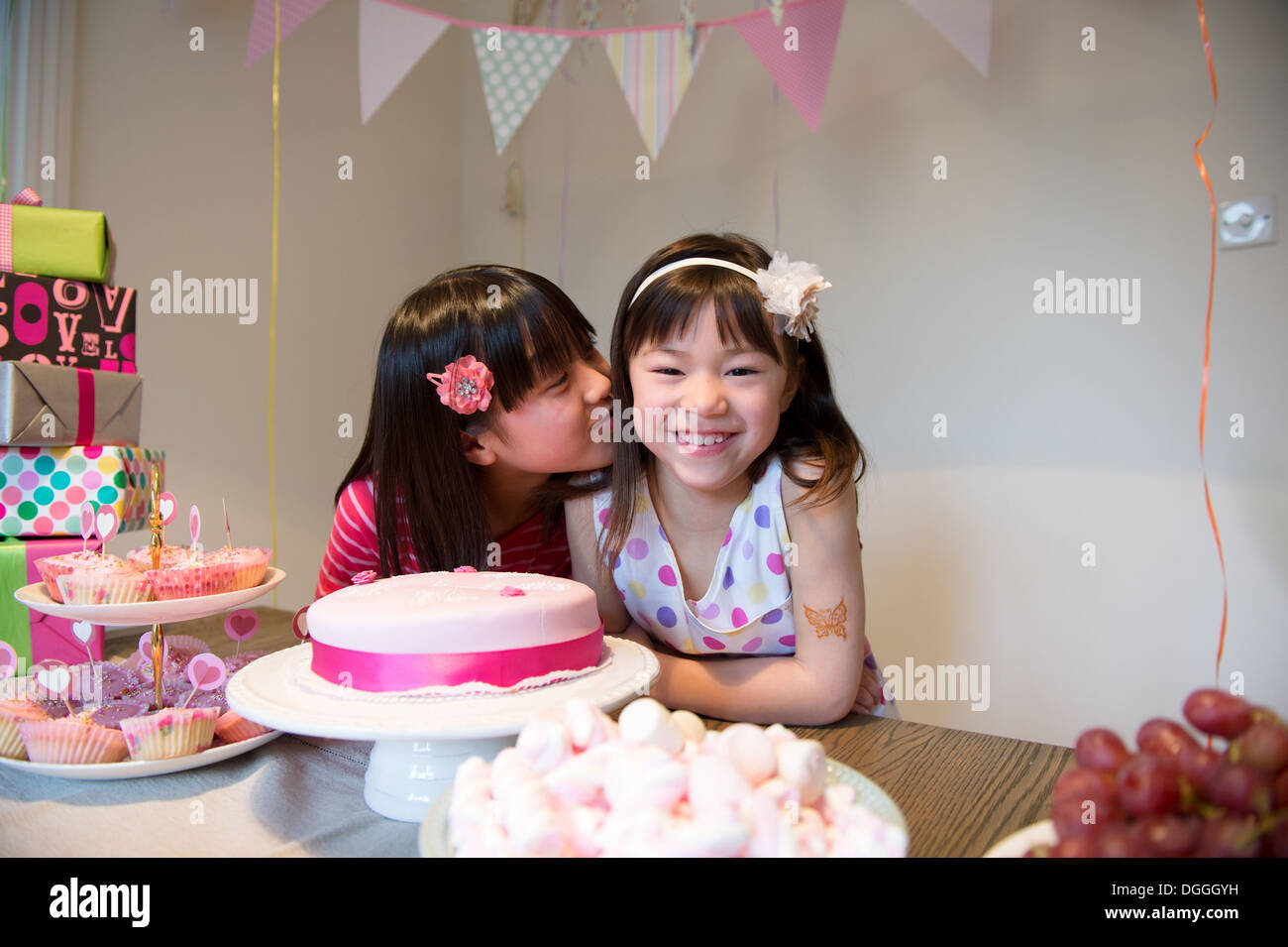 Japanese Grils Kissing