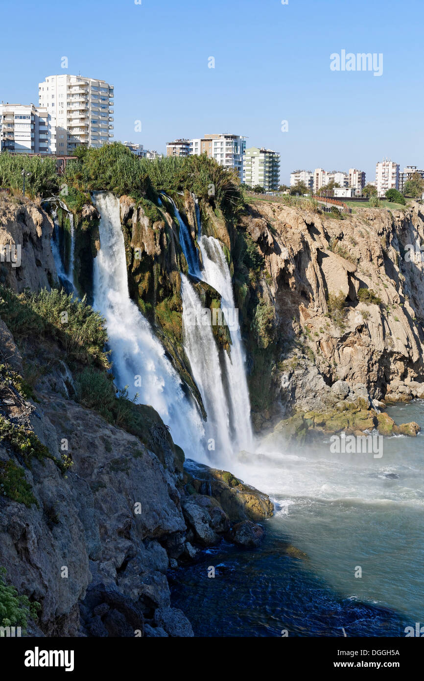 Düden waterfall or Karpuzkaldiran waterfall, Antalya, Turkish Riviera, Turkey, Asia Stock Photo