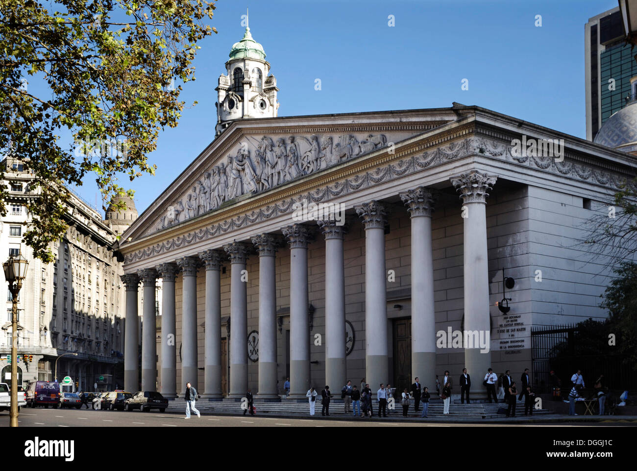 The Buenos Aires Metropolitan Cathedral at Plaza de Mayo square, Montserrat district, Buenos Aires, Argentina, South America Stock Photo