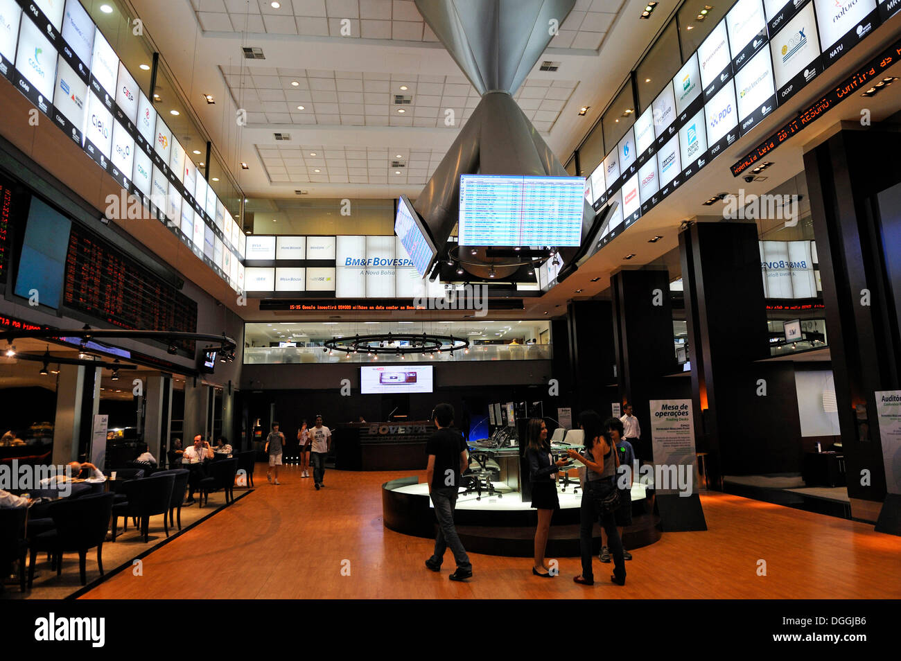 Visitor centre of Bovespa, the Sao Paulo Stock Exchange, Brazil, South America Stock Photo