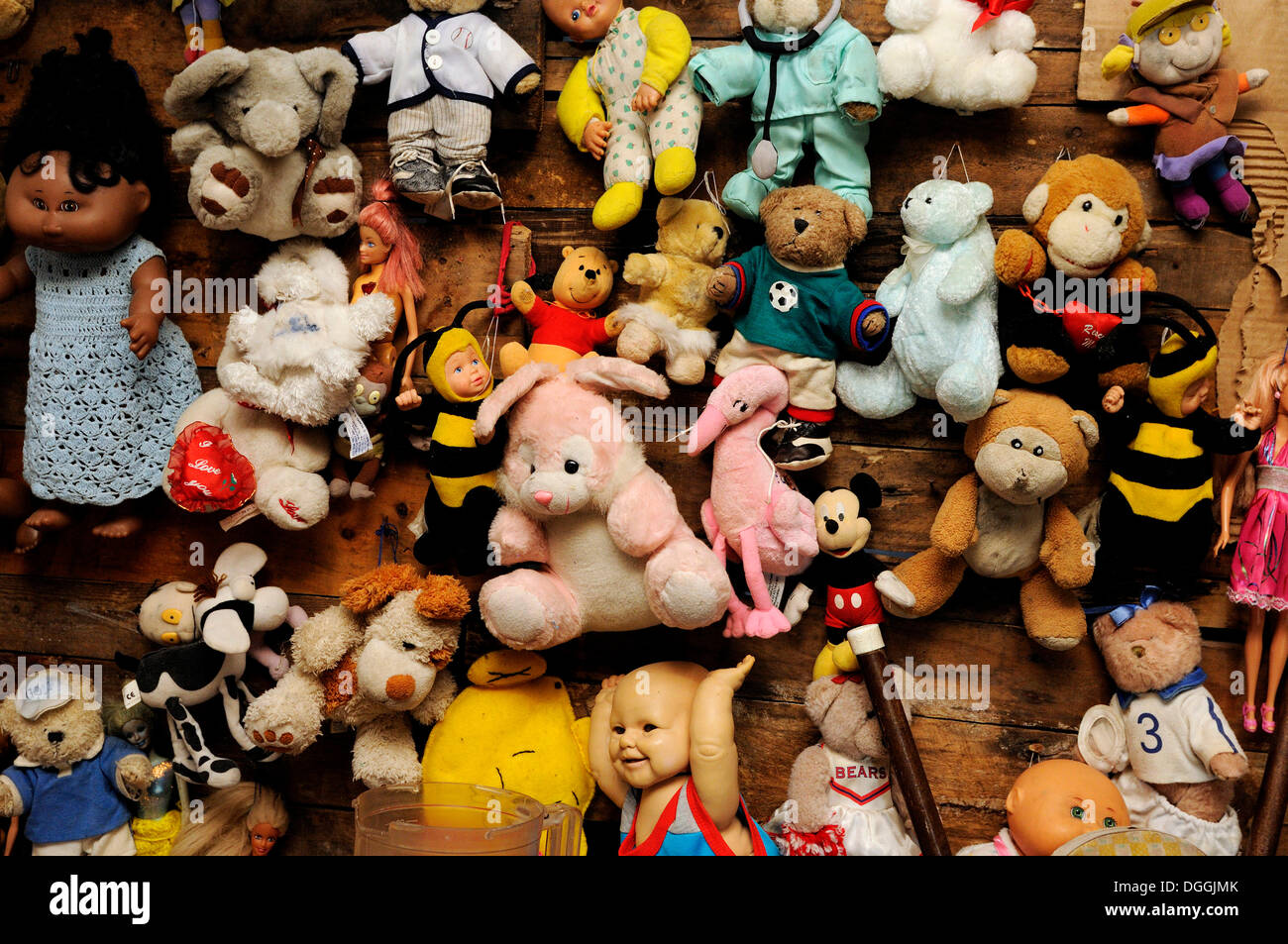 dolls and stuffed animals