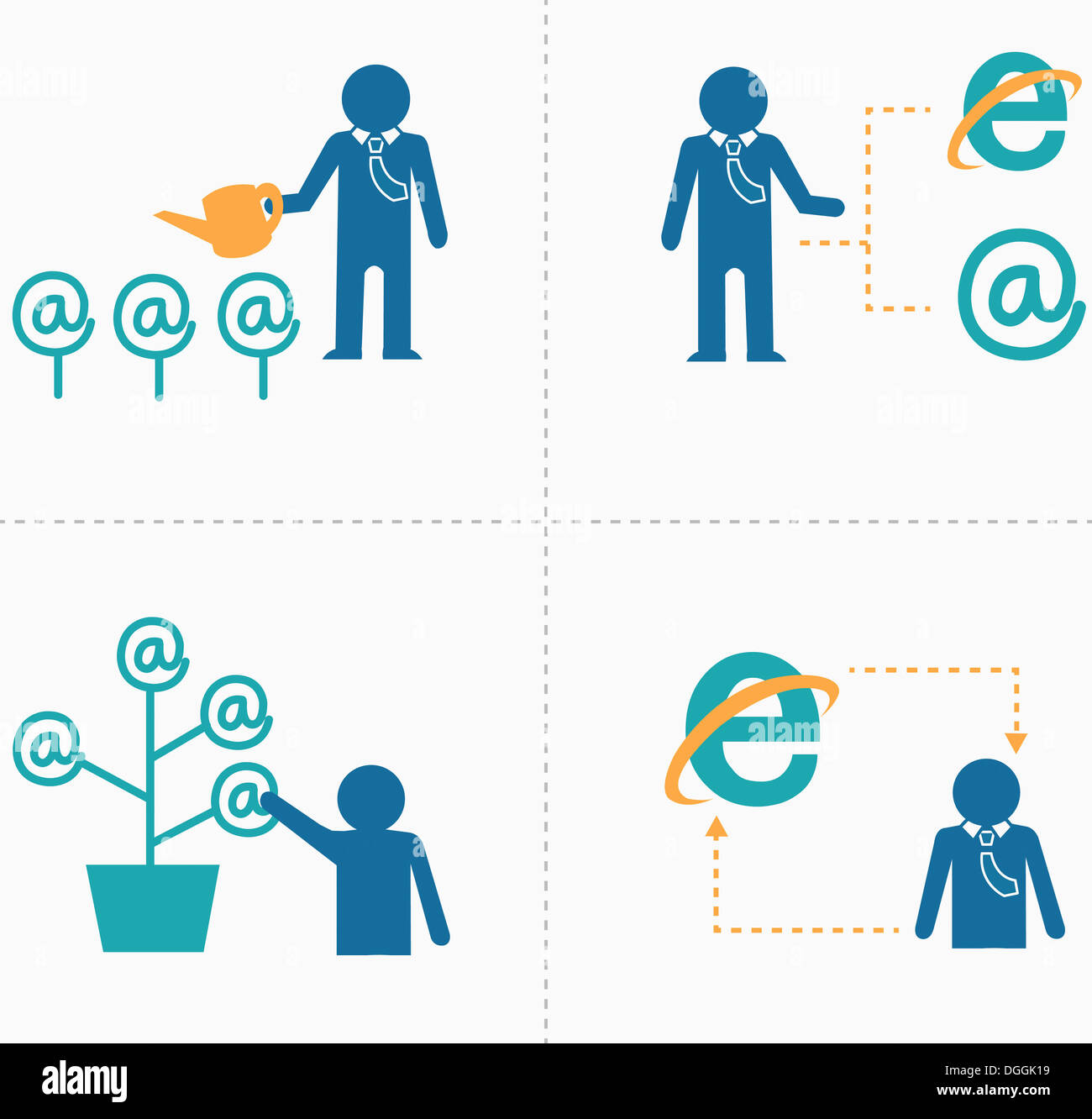 a set of images related to communication Stock Photo - Alamy
