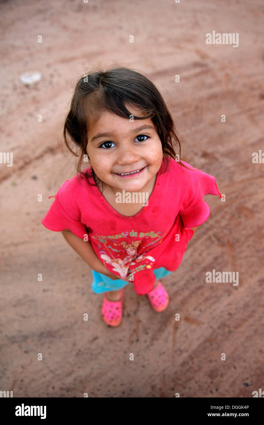 Girl, 3, Pastoreo, Caaguazú Department, Paraguay Stock Photo