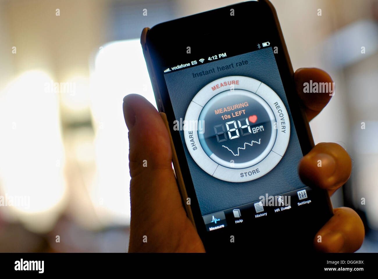 Heart rate phone hires stock photography and images Alamy