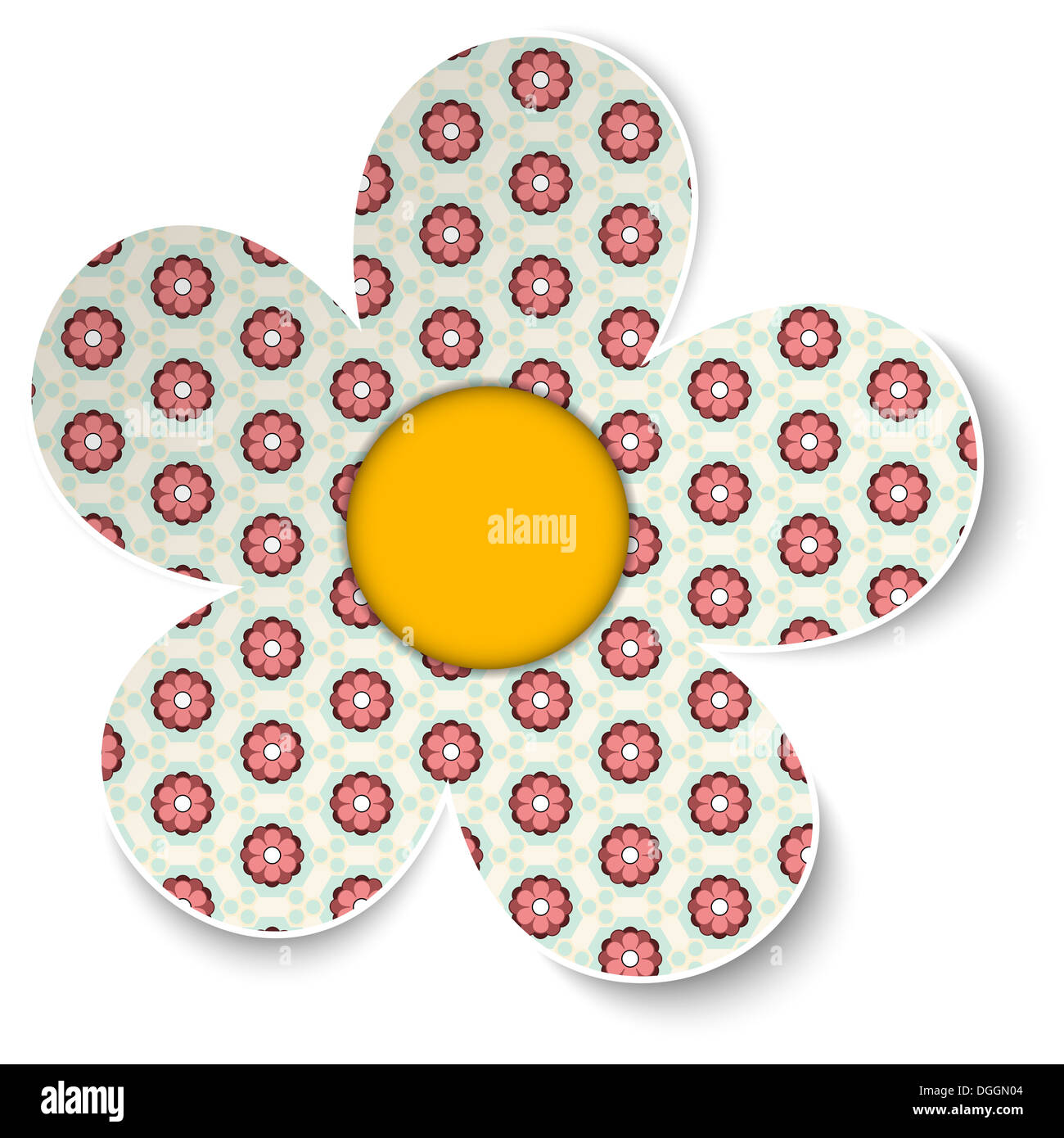 Vector - Beautiful Spring Texture Flower on White Background Stock ...