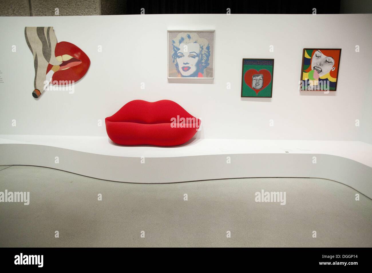 London, UK. 21st Oct, 2013. Pop Art Design, Barbican Gallery, London