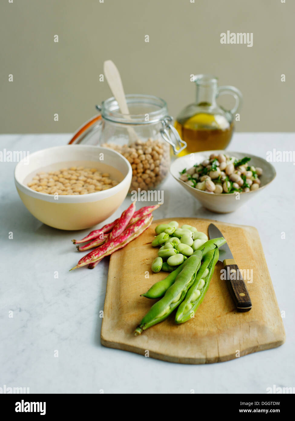 Beans and pulses Stock Photo