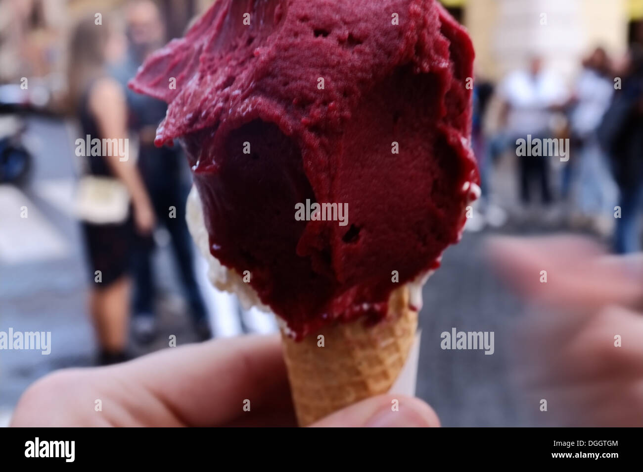 Giant Italian Ice cream. Stock Photo