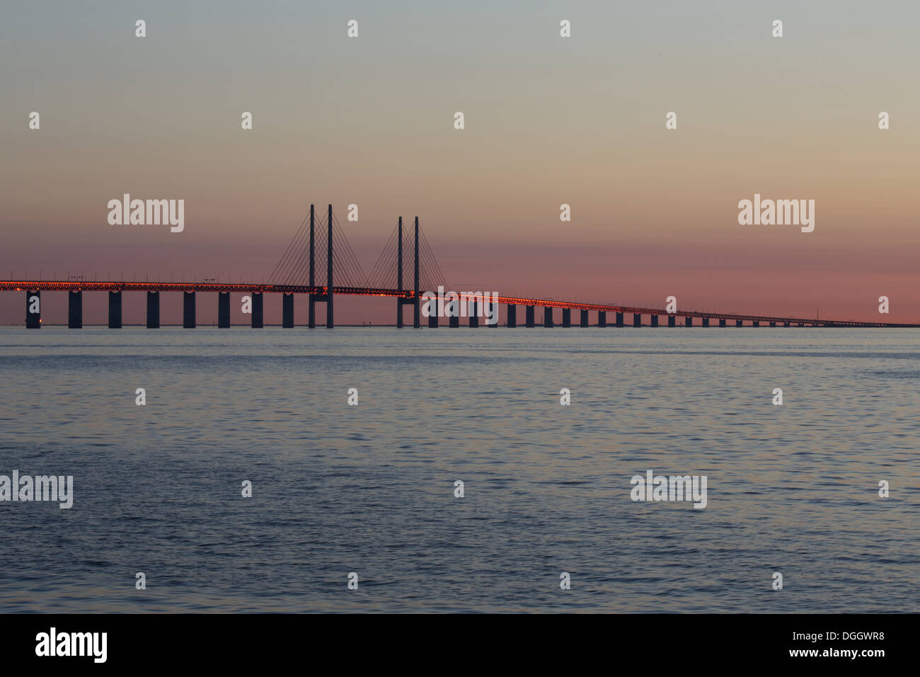 Øresund bridge - Malmo Sweden Stock Photo