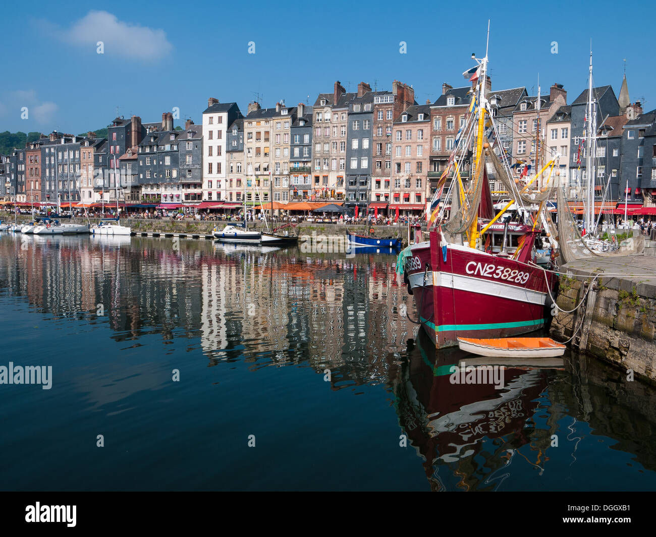 Fishing boat in Honfleur harbour, Normandy, France Stock Photo - Alamy