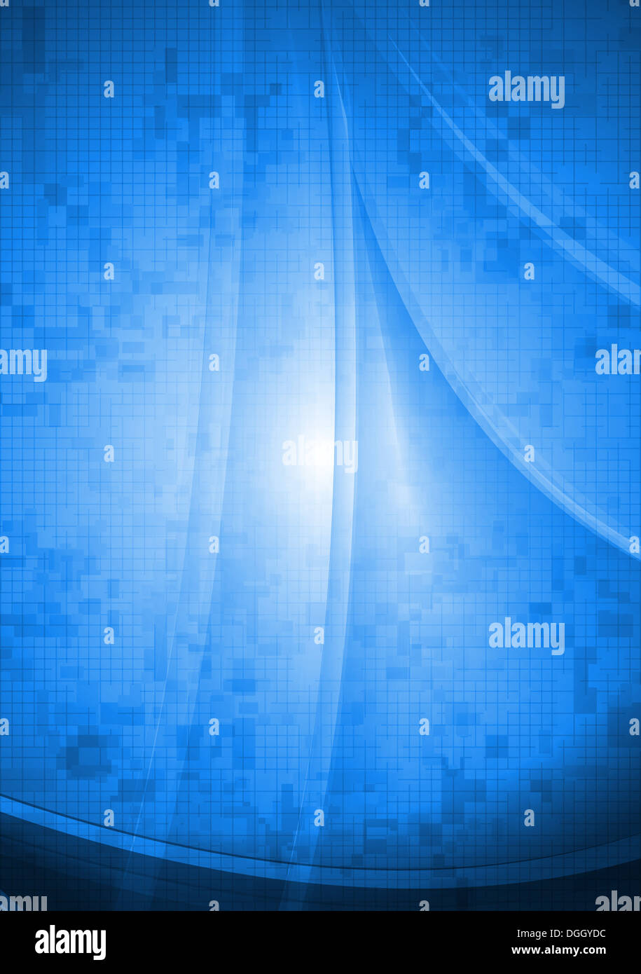 Blue technical background. Vector illustration eps 10 Stock Photo - Alamy