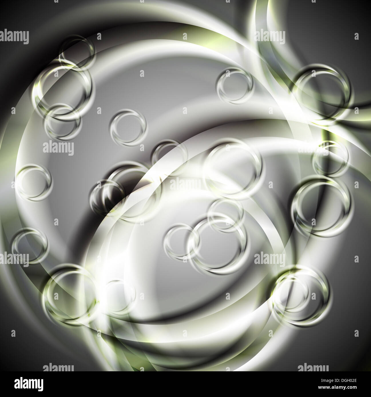 Abstract glossy rings on gray background. Vector eps 10 Stock Photo - Alamy