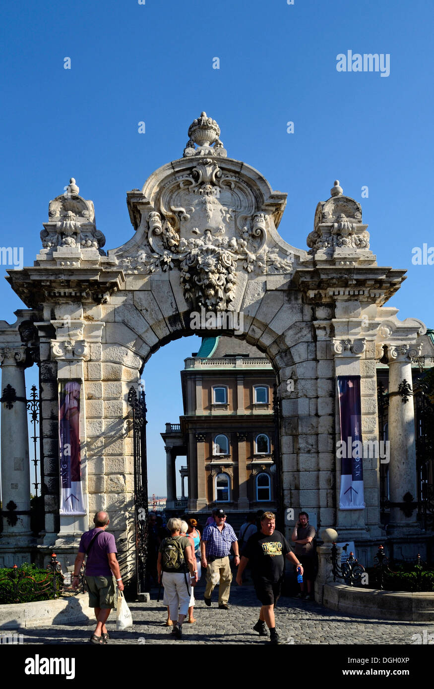 The Royal Palace in the Castle District Buda Budapest Hungary Stock Photo