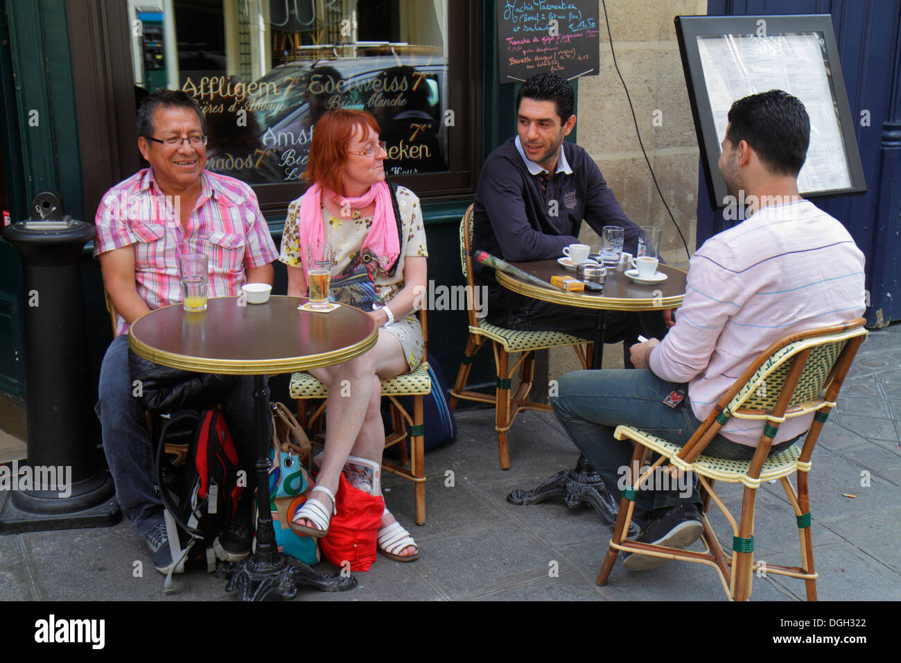 Paris France,Europe,French,8th arrondissement,Rue de l'Isly,restaurant  restaurants food dine dining eating out casual cafe cafes  bistro,cuisine,food,c Stock Photo - Alamy