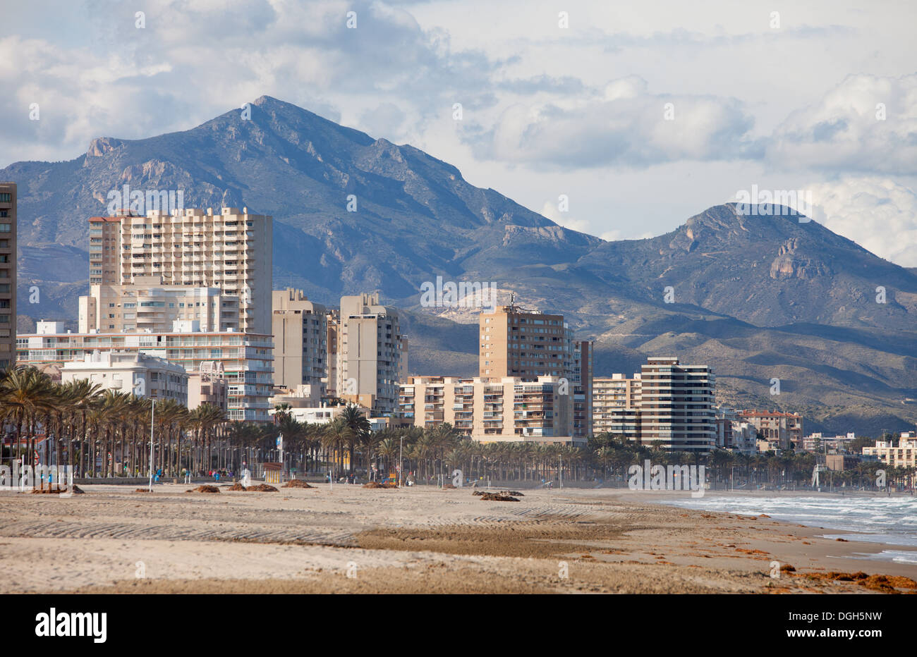 View to southern Alicante (Spain) from south Stock Photo Alamy